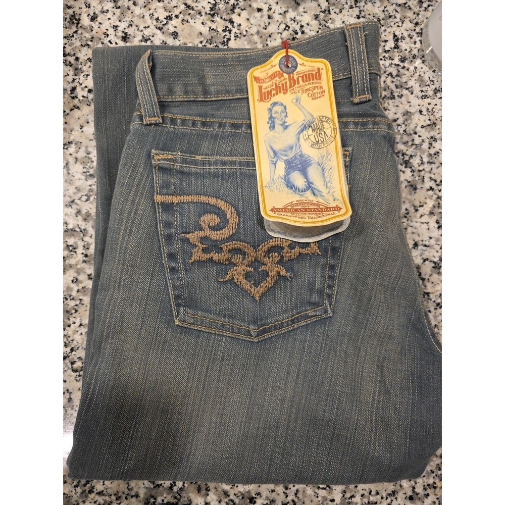 Vintage USA Lucky Sweet N Low Slimfit With Flare Women Blue Denim Jeans Size 10